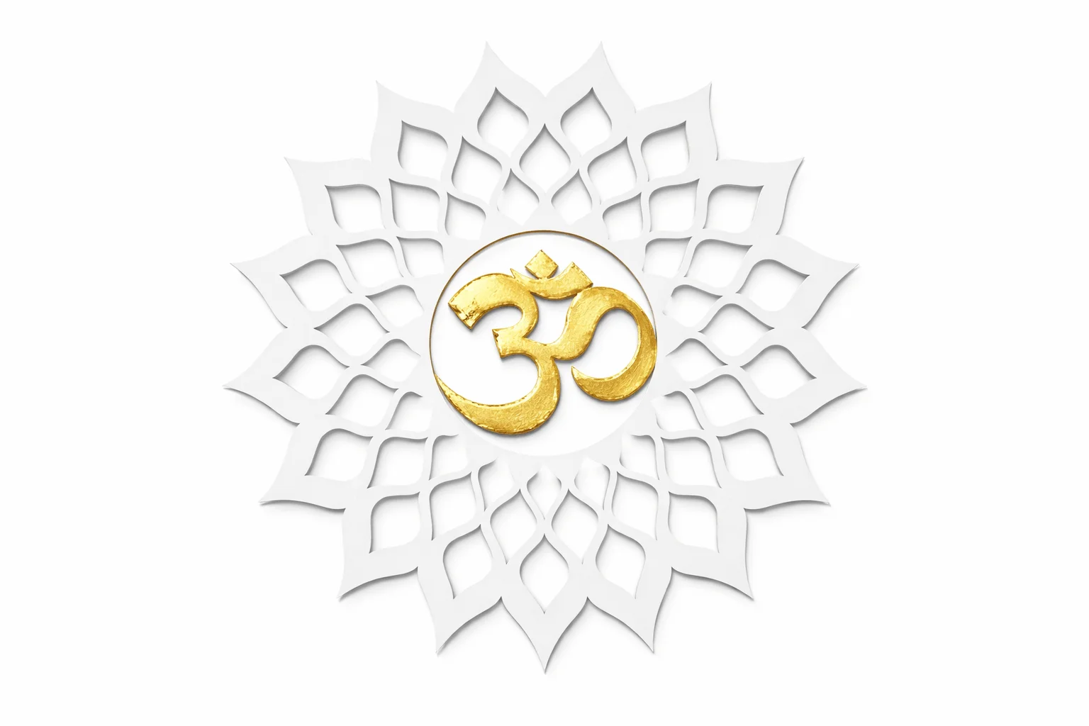 Om 3D Printed Wall Hanging – Lotus Mandala Spiritual Home Décor thumbnail 3