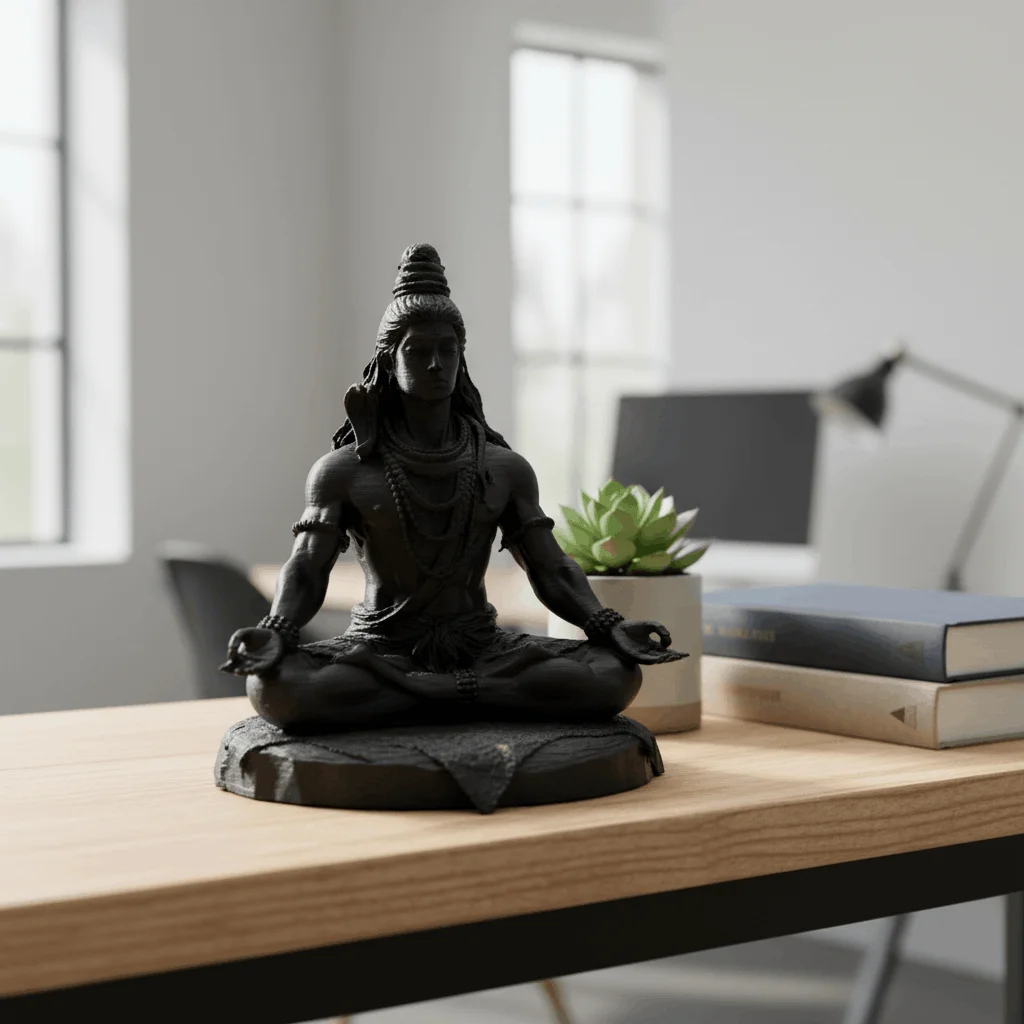 Mahadev Shiva Meditation Pose Statue thumbnail 2