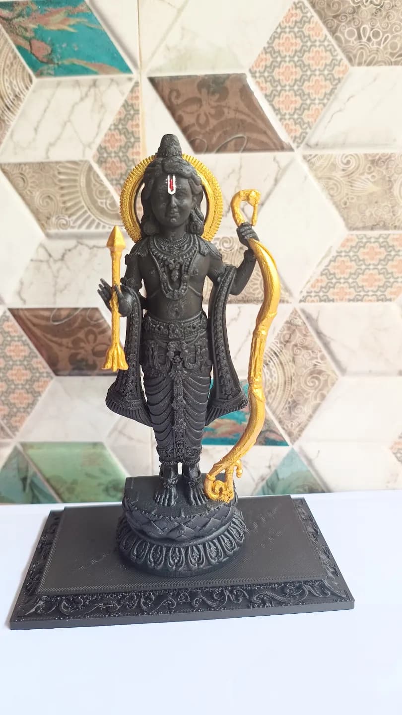 Ram Lalla Idol – Sacred Lord Ram Murti for Pooja & Home Temple thumbnail 5