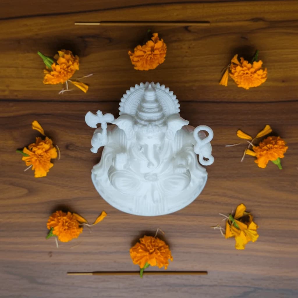 Lord Ganesha Idol – Sacred Pooja & Home Décor Statue thumbnail 2