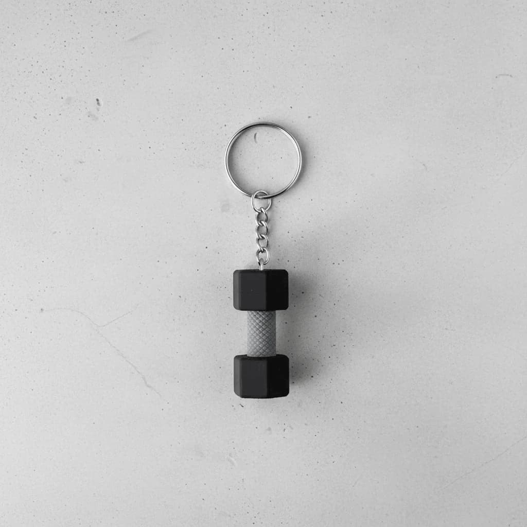 Dumbbell Keychain – 3D Printed Gym & Fitness Keyring thumbnail 4