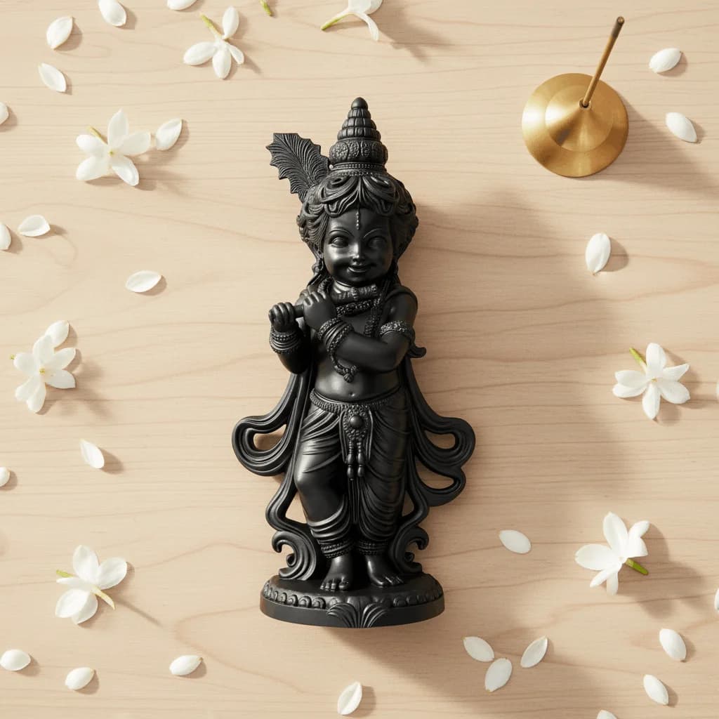 Shri Krishna Idol – Divine Bal Krishna Murti for Pooja & Home Temple thumbnail 3