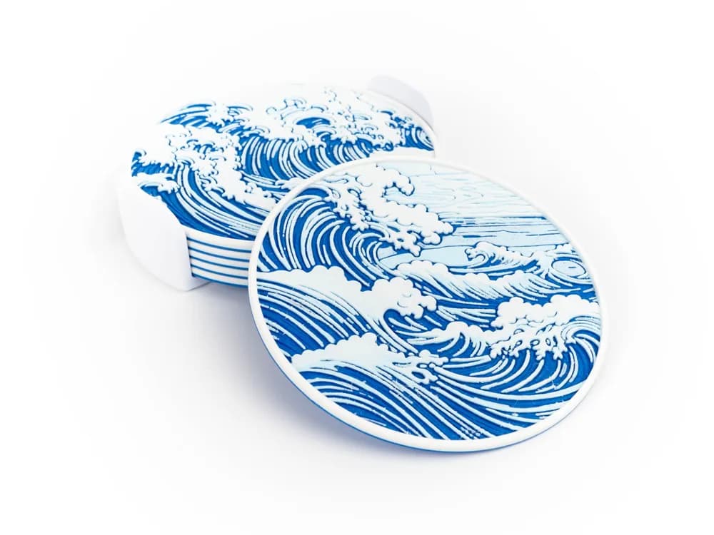 Wave Coaster – Artistic Ocean-Inspired Table Coaster thumbnail 4