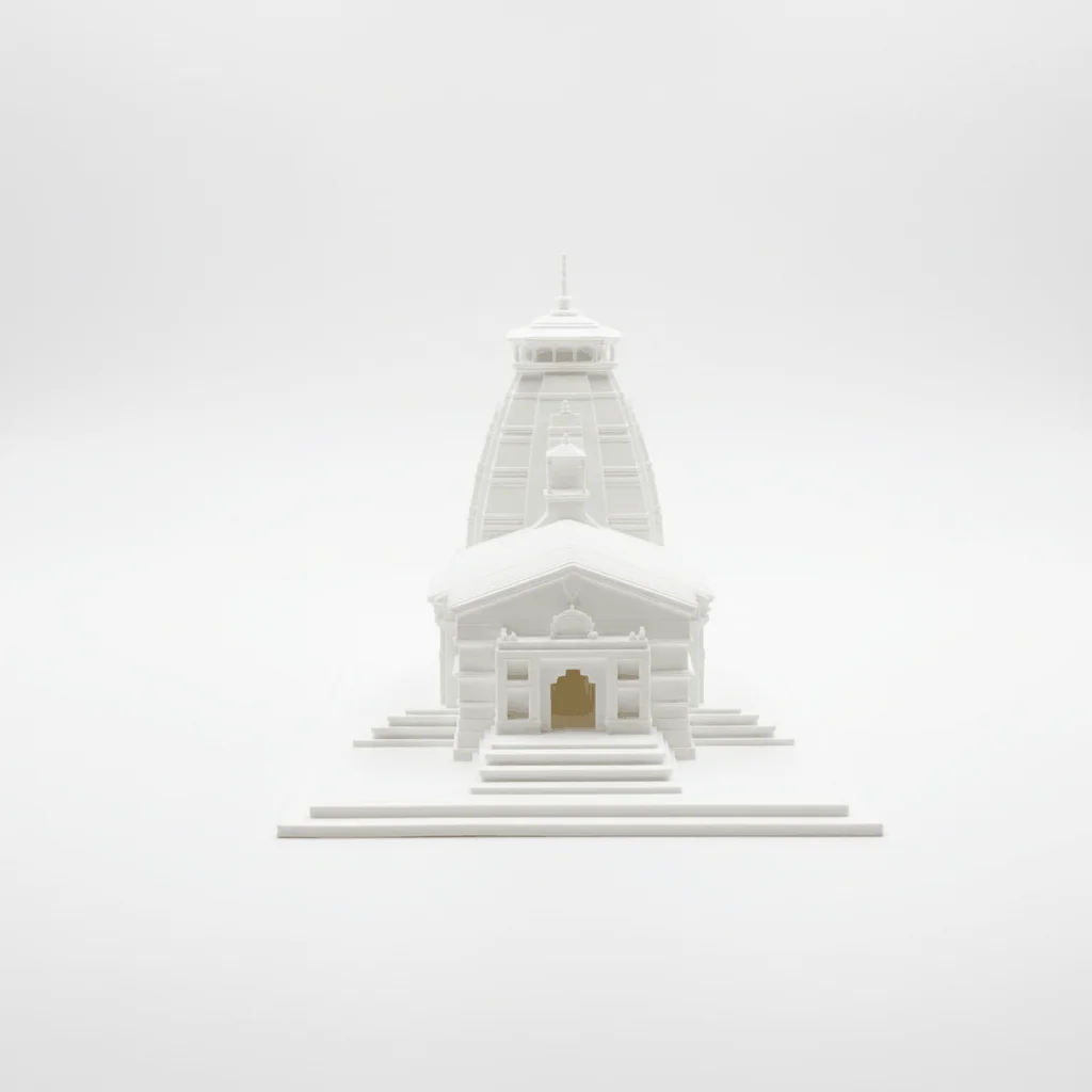 Kedarnath Temple Miniature – Sacred Jyotirlinga Temple Model for Home & Pooja thumbnail 4