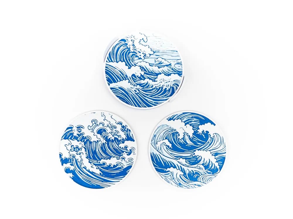 Wave Coaster – Artistic Ocean-Inspired Table Coaster thumbnail 5