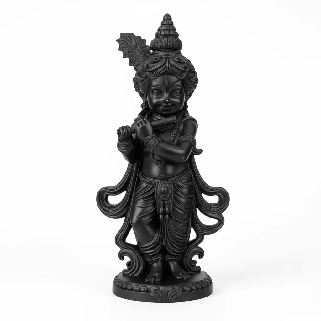 Shri Krishna Idol – Divine Bal Krishna Murti for Pooja & Home Temple thumbnail 4