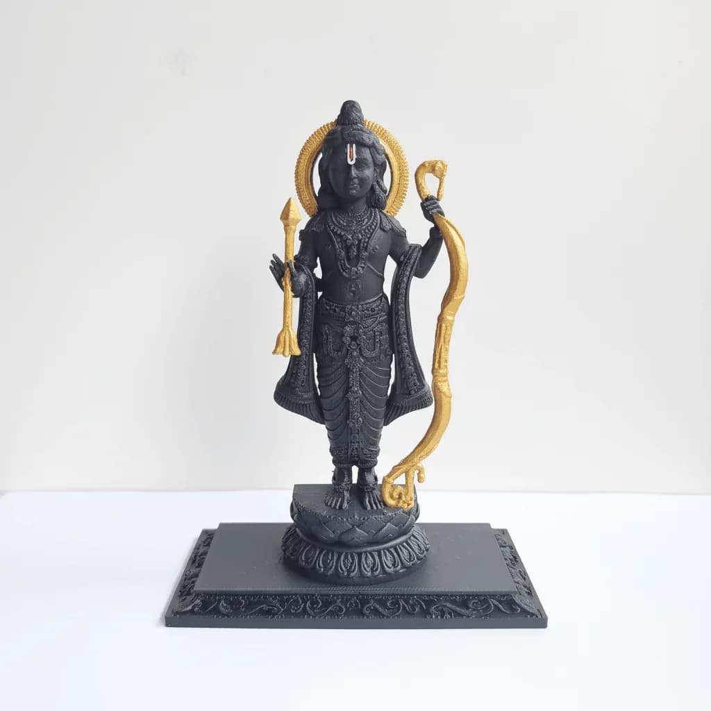Ram Lalla Idol – Sacred Lord Ram Murti for Pooja & Home Temple thumbnail 4