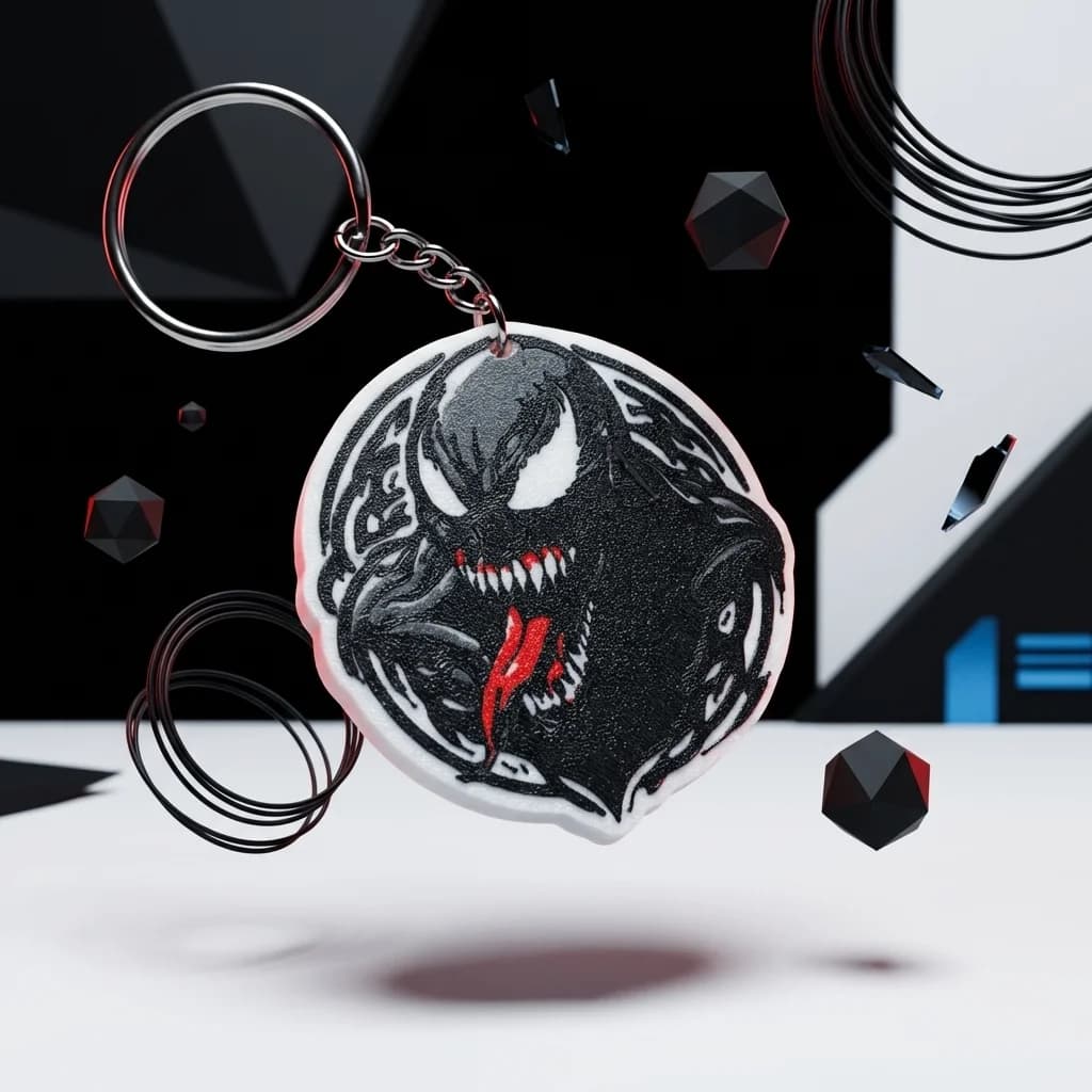 Venom Keychain Buy Online | Durable PLA thumbnail 2