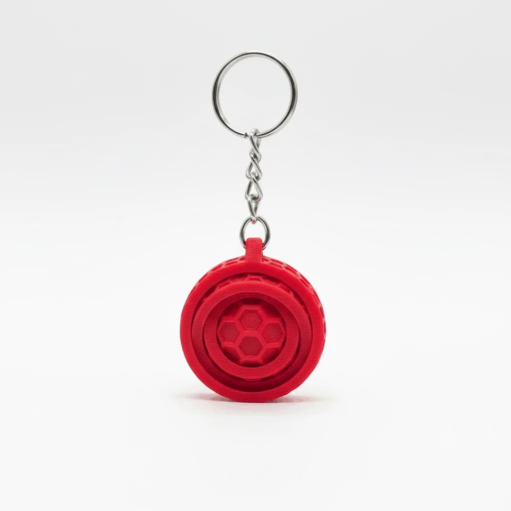 Fidget Spinner Keychain | Fun Pocket Stress Relief – 3DPrintShop thumbnail 2
