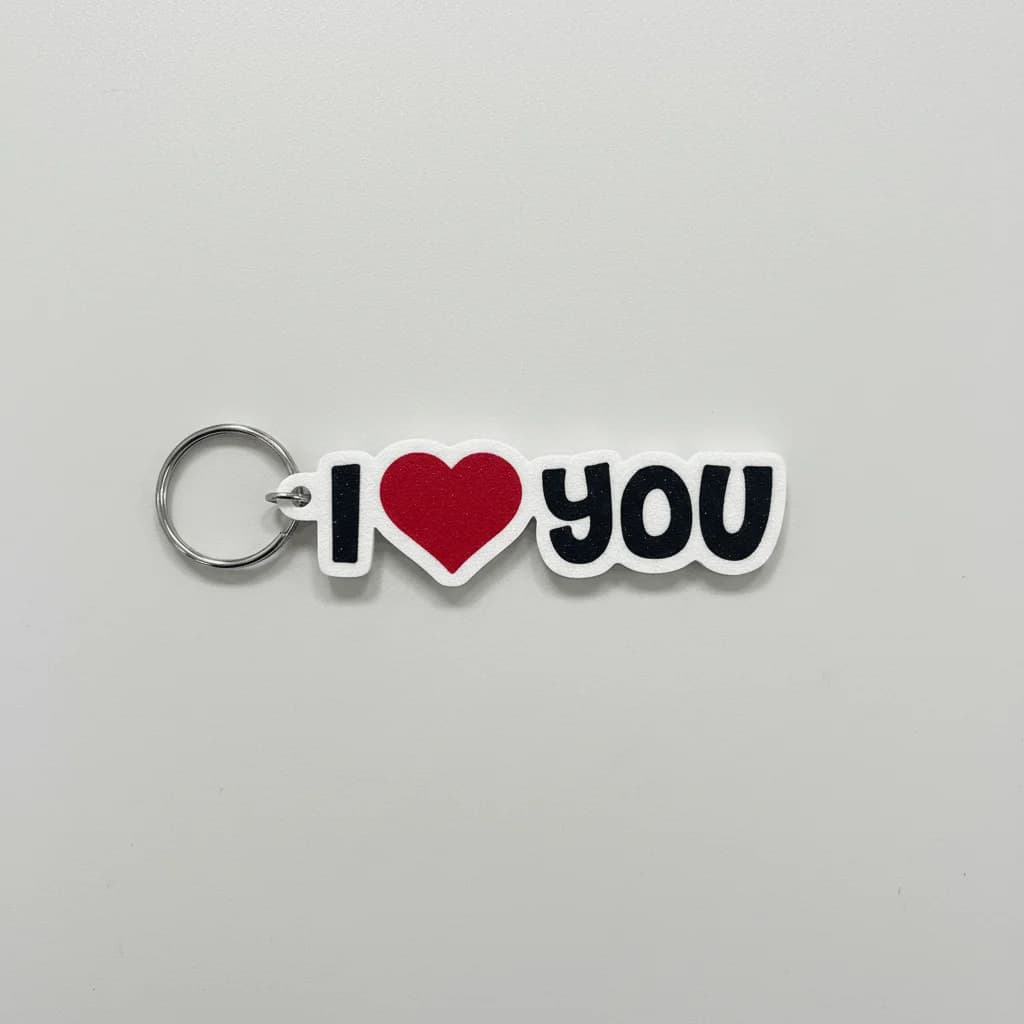 I Love You Keychain Buy Online | Gift-Ready – 3DPrintShop thumbnail 2