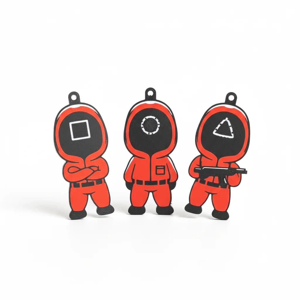 Squid Game Keychain Online | Premium Print – 3DPrintShop thumbnail 2