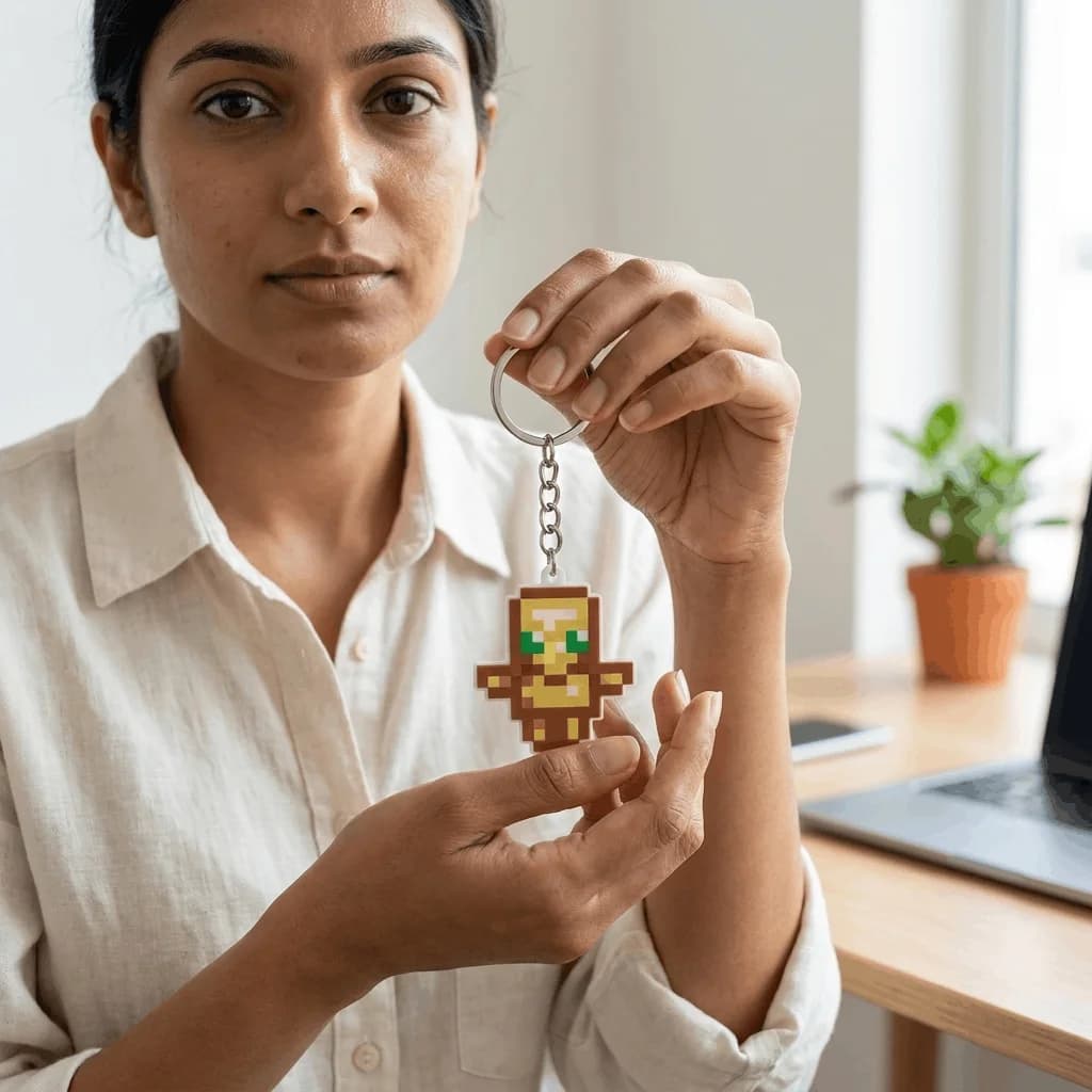 Undying Keychain – Premium 3D Printed Eternal Design Keyring thumbnail 4