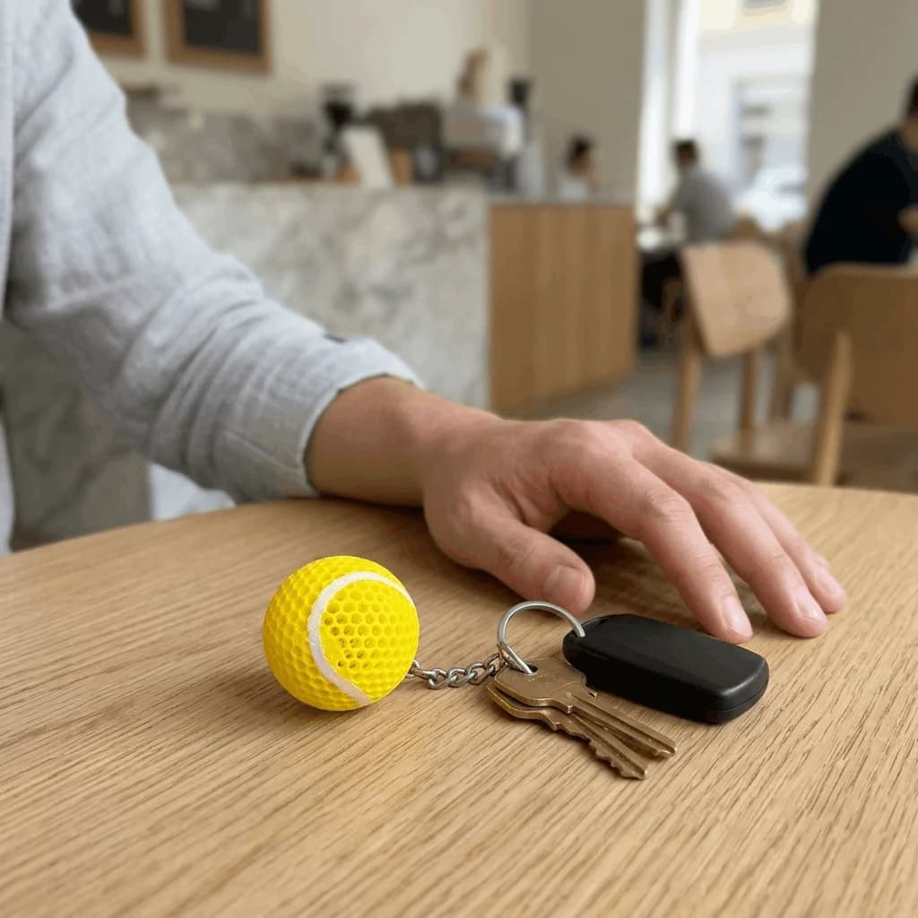 Tennis Ball Keychain | Cute Sport Gift – 3DPrintShop thumbnail 2