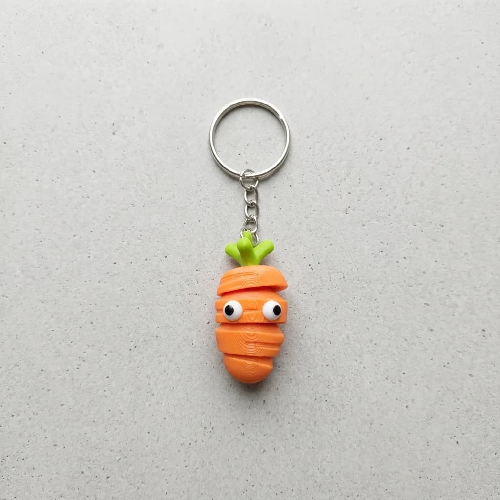 Cute Carrot Fidget Toy | Adorable Desk Fun – 3DPrintShop thumbnail 3