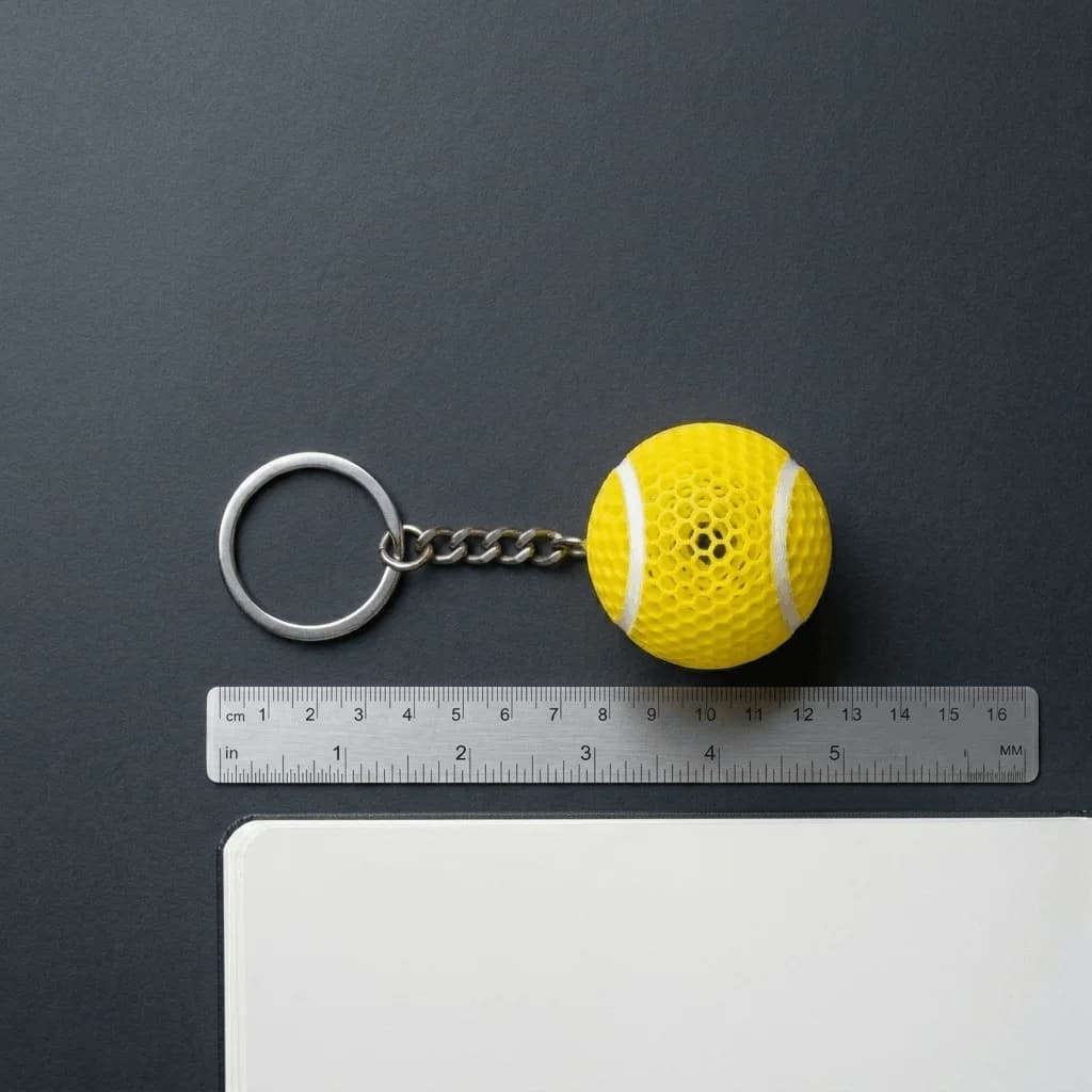 Tennis Ball Keychain | Cute Sport Gift – 3DPrintShop thumbnail 4