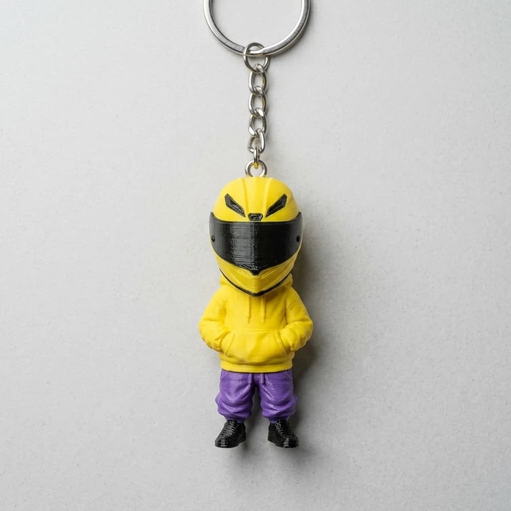 Bike Rider Keychain | Stylish Gift – 3DPrintShop thumbnail 4