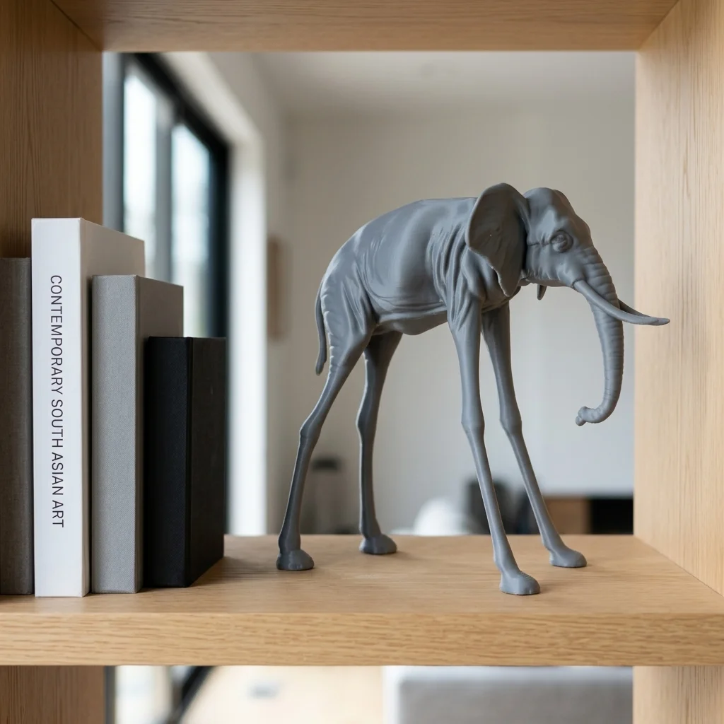 Surreal Elephant Showpiece | Long-Legged Art Décor – 3DPrintShop