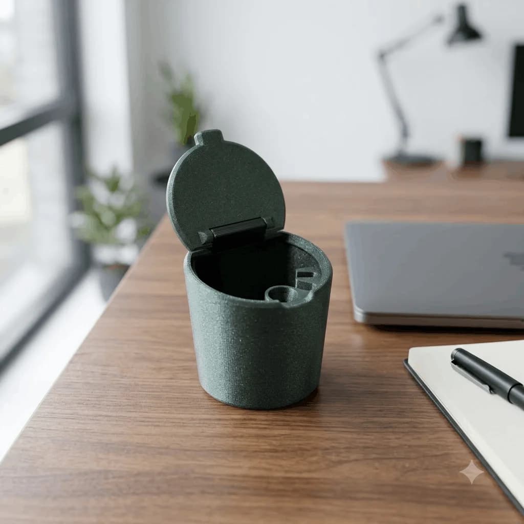 Ashtray with Lid | Windproof and Odour-Proof – 3DPrintShop thumbnail 2