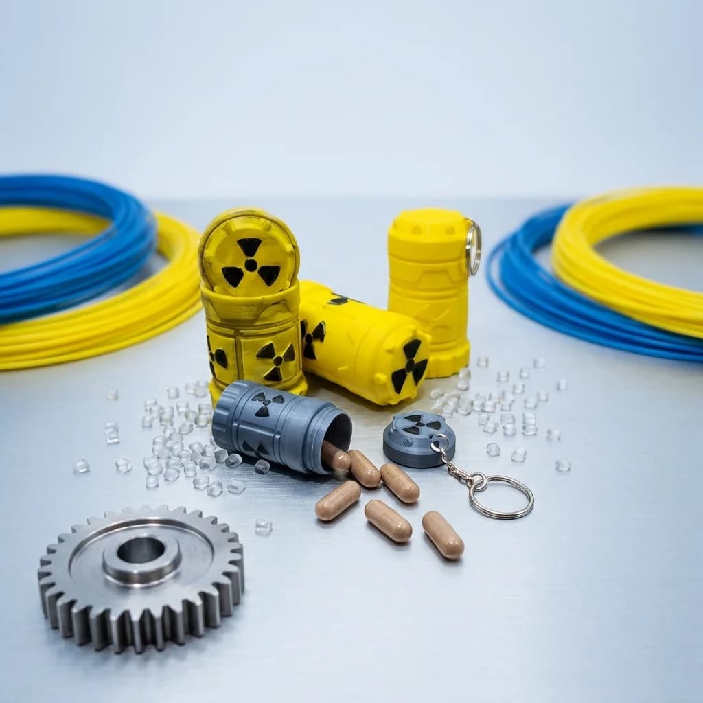 Pill Box Keychain | Nuclear Screw-Top Capsule – 3DPrintShop