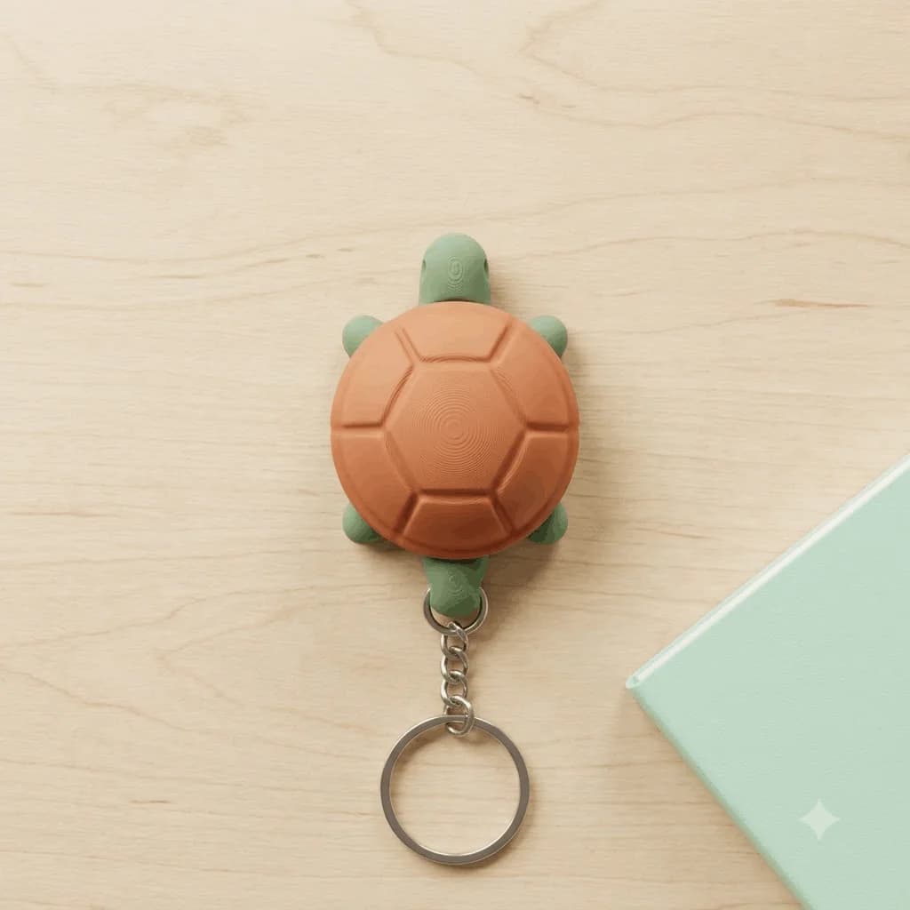 Turtle Keychain | Hidden Storage Container – 3DPrintShop thumbnail 2