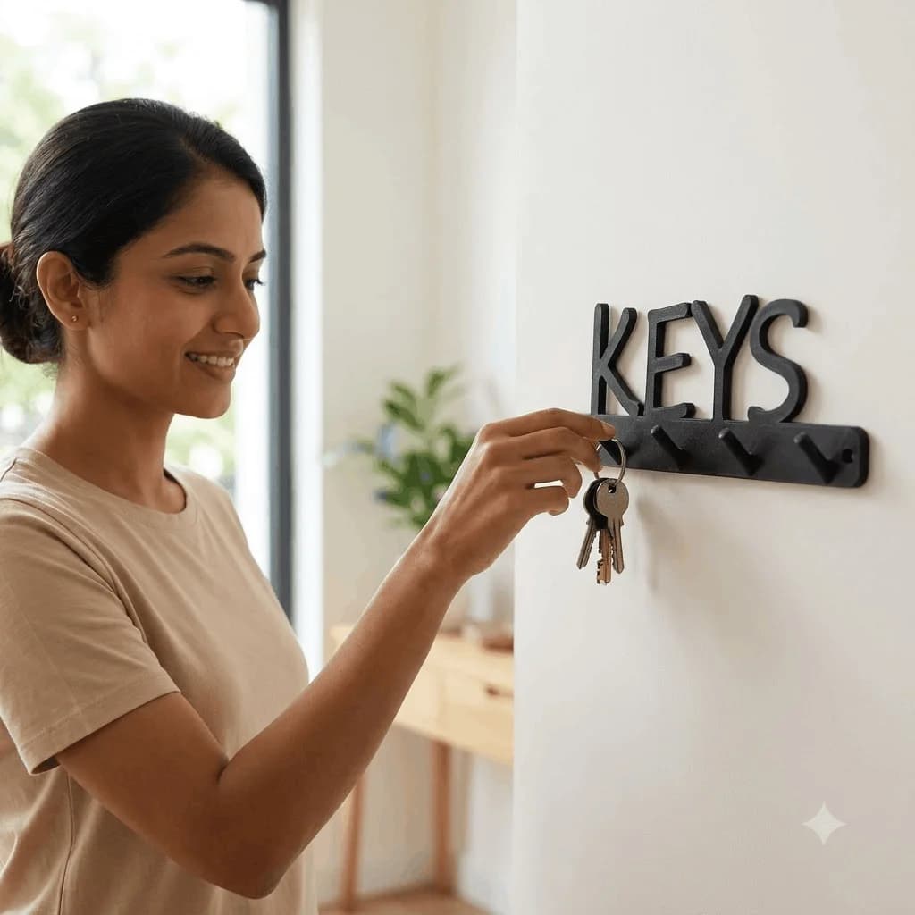 Wall Key Holder | KEYS Entryway Rack – 3DPrintShop thumbnail 4