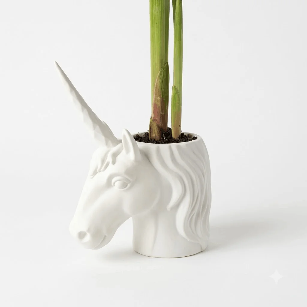 Unicorn Planter | Desk Succulent Pot – 3DPrintShop thumbnail 2