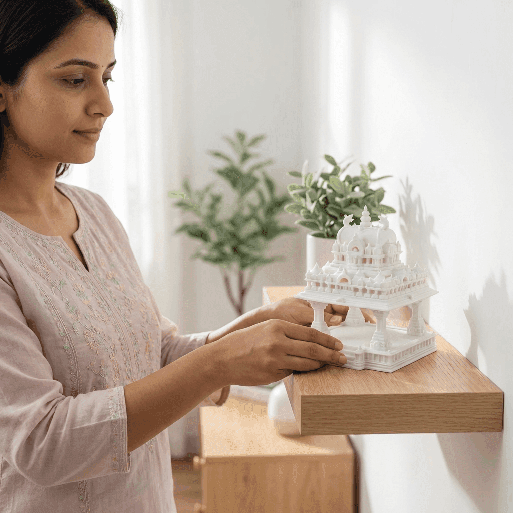 Home Mini Temple – Elegant Pooja Mandir for Home & Office