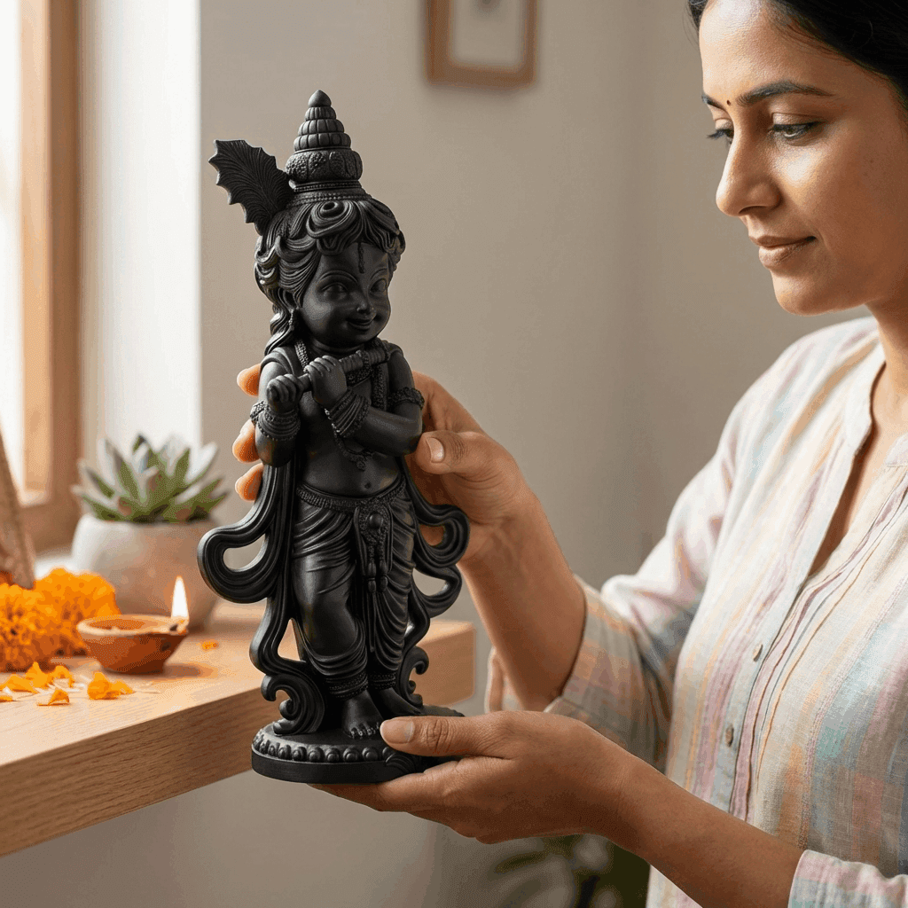 Shri Krishna Idol – Divine Bal Krishna Murti for Pooja & Home Temple