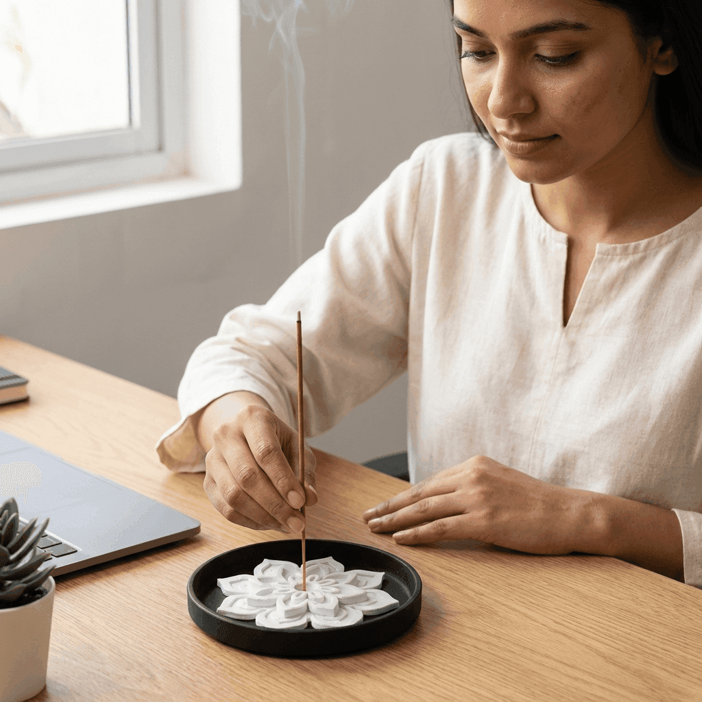 Lotus Incense Holder | Minimal Ash-Catching