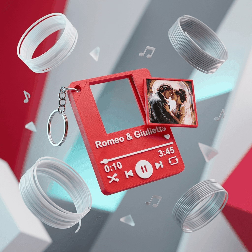 Custom Spotify Keychain | NFC Photo Gift – 3DPrintShop
