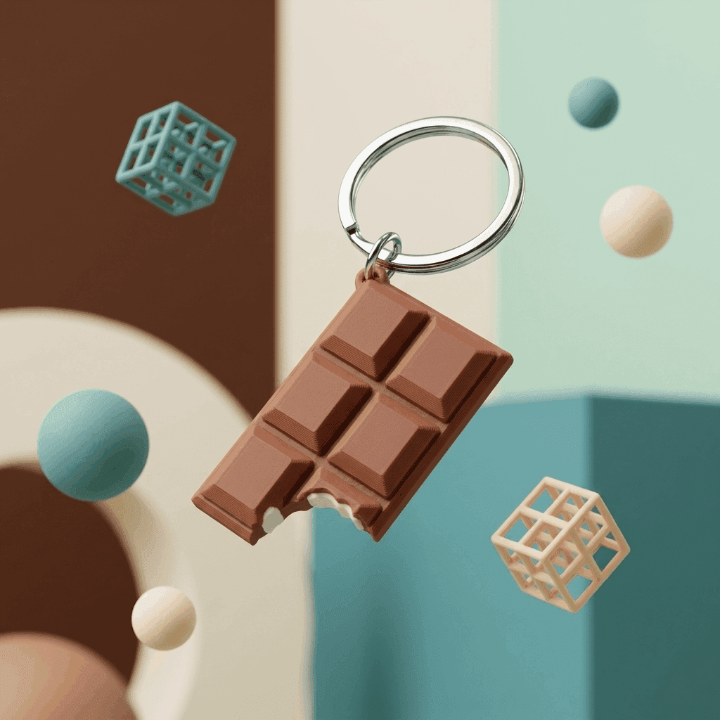 Chocolate Bar Keychain | Cute Gift – 3DPrintShop