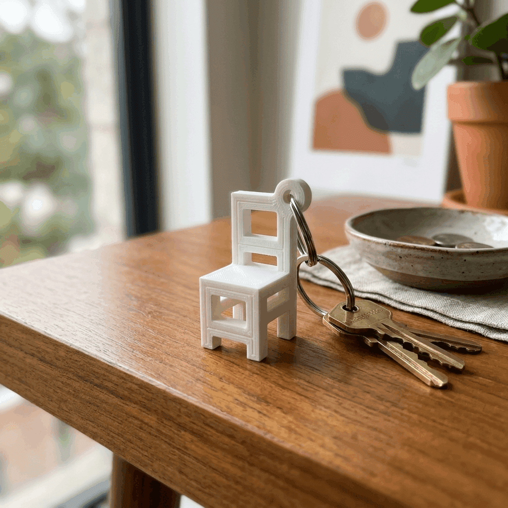 Chair Keychain | Cute 3D Printed Gift – 3DPrintShop
